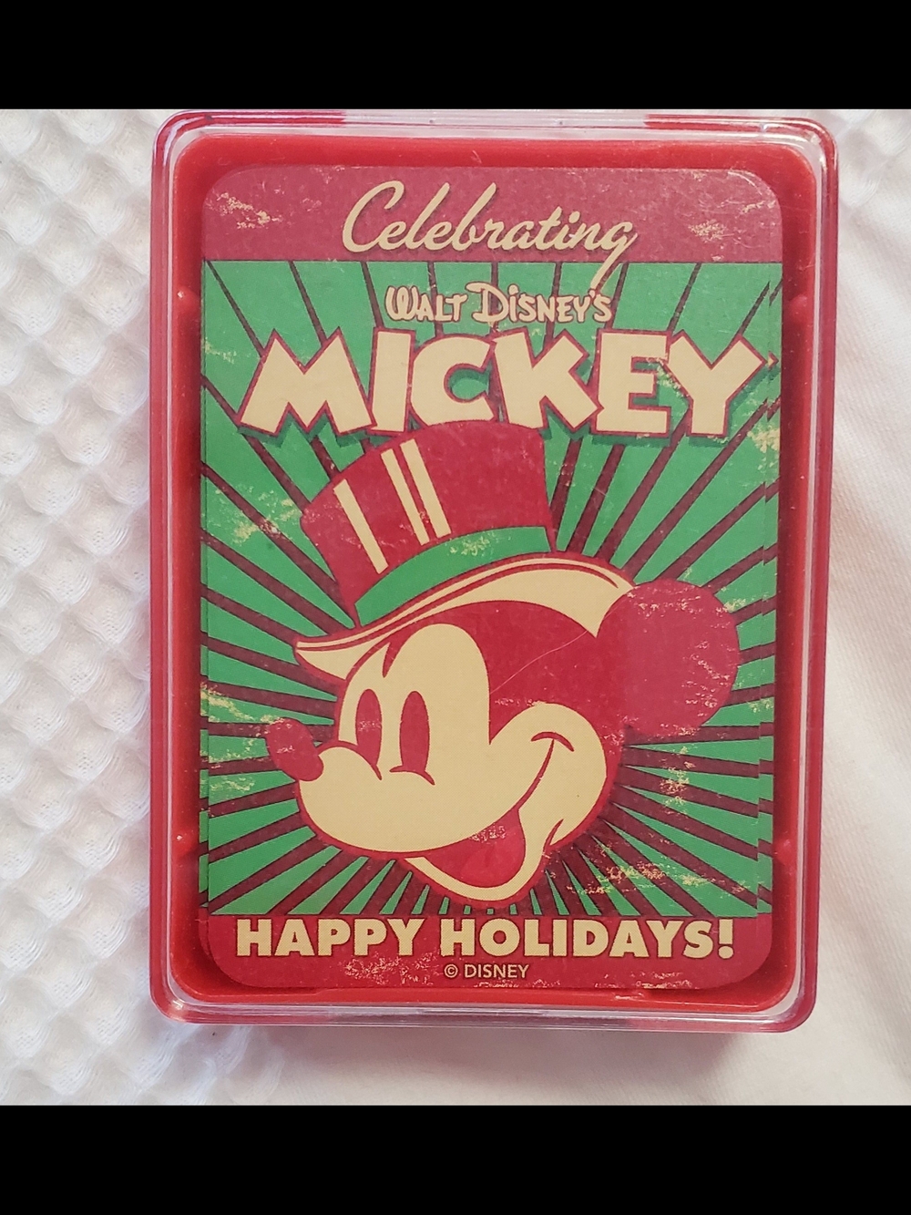 Vintage Playing Cards Disney Mickey Holiday